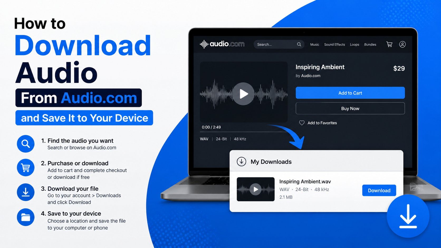 How to Download an Audio From Audio.com and Save It to Your Device