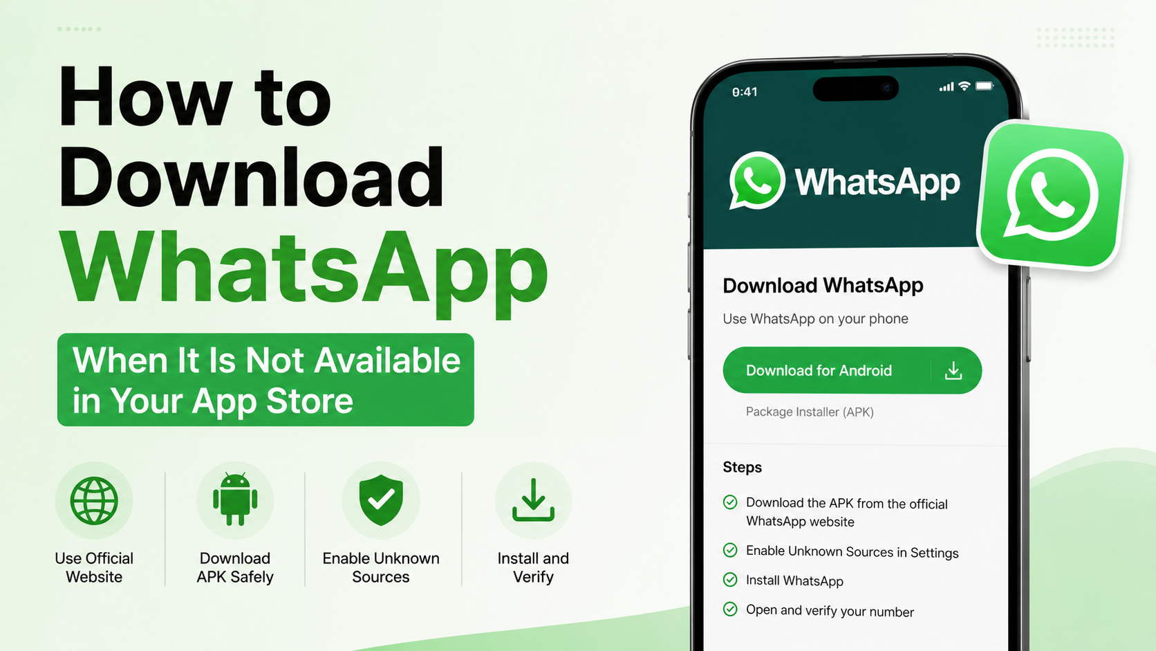 How to Download WhatsApp When It Is Not Available in Your App Store