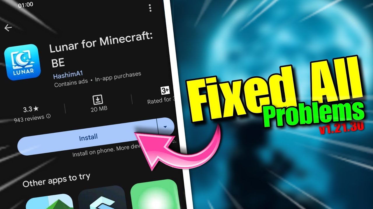 Lunar for Minecraft PE v1.21.90